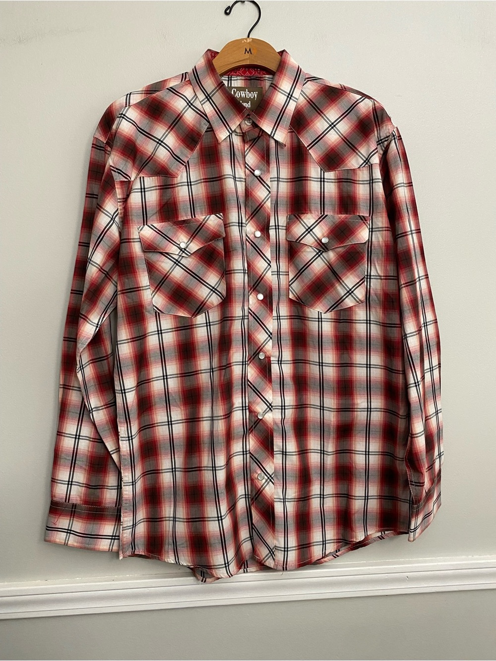 NWT Cowboy Legends Western Pearl Snap Long Sleeve - L